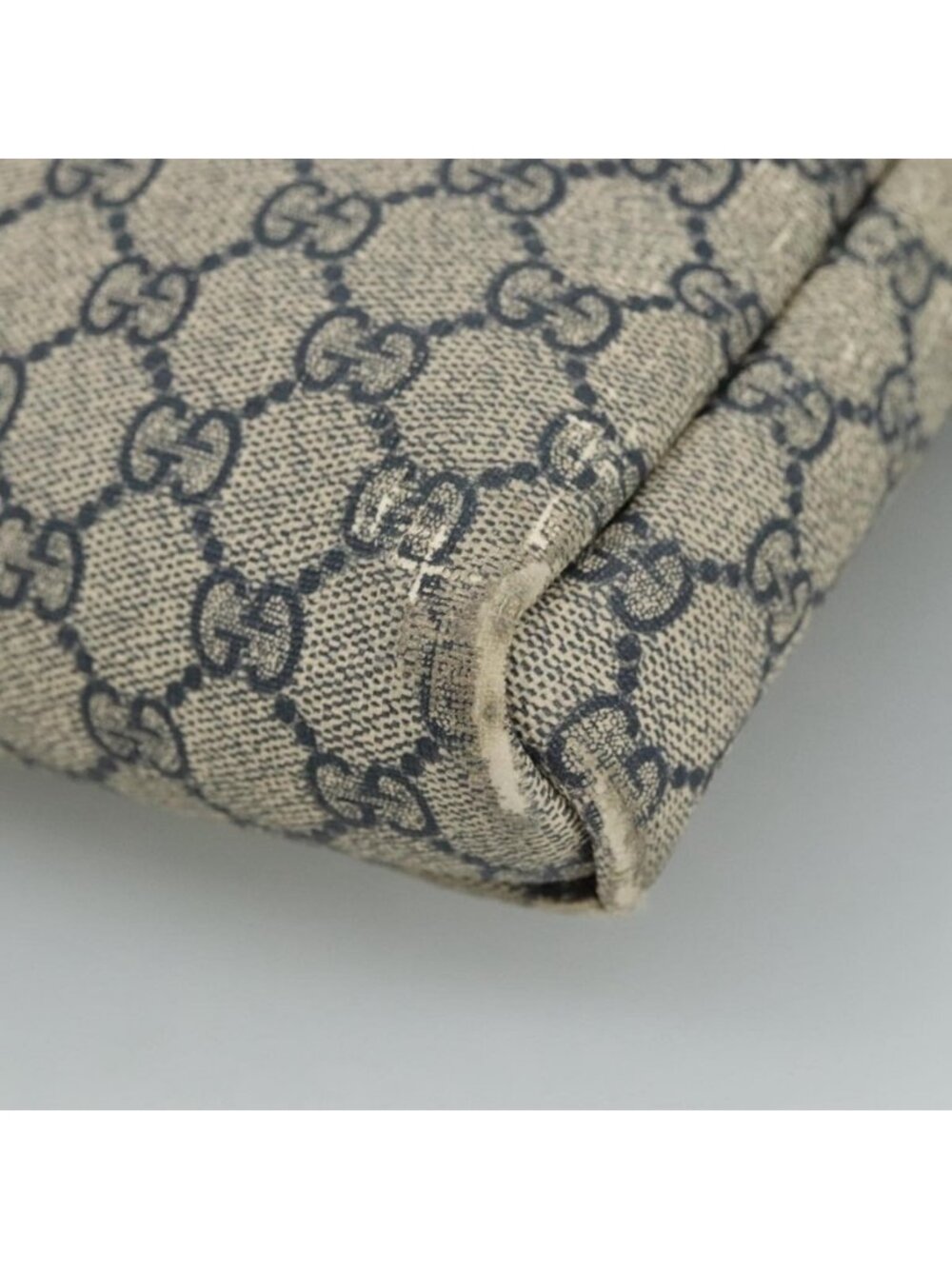 Authentic GUCCI GG Supreme Shoulder Bag PVC Navy 223666 - Picture 8 of 16